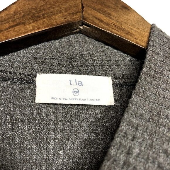 Anthropologie t.la Sloane Thermal Tunic Size XSP Olive/Moss Green‎ - Picture 3 of 6